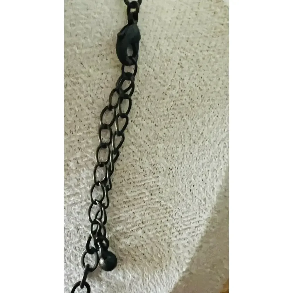 Vintage 16” Blue Rhinestone Y-Necklace